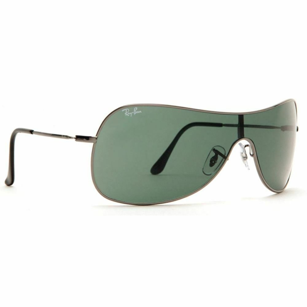 Ray-Ban Shield Style Sunglasses W/Green Lens - Picture 3 of 4